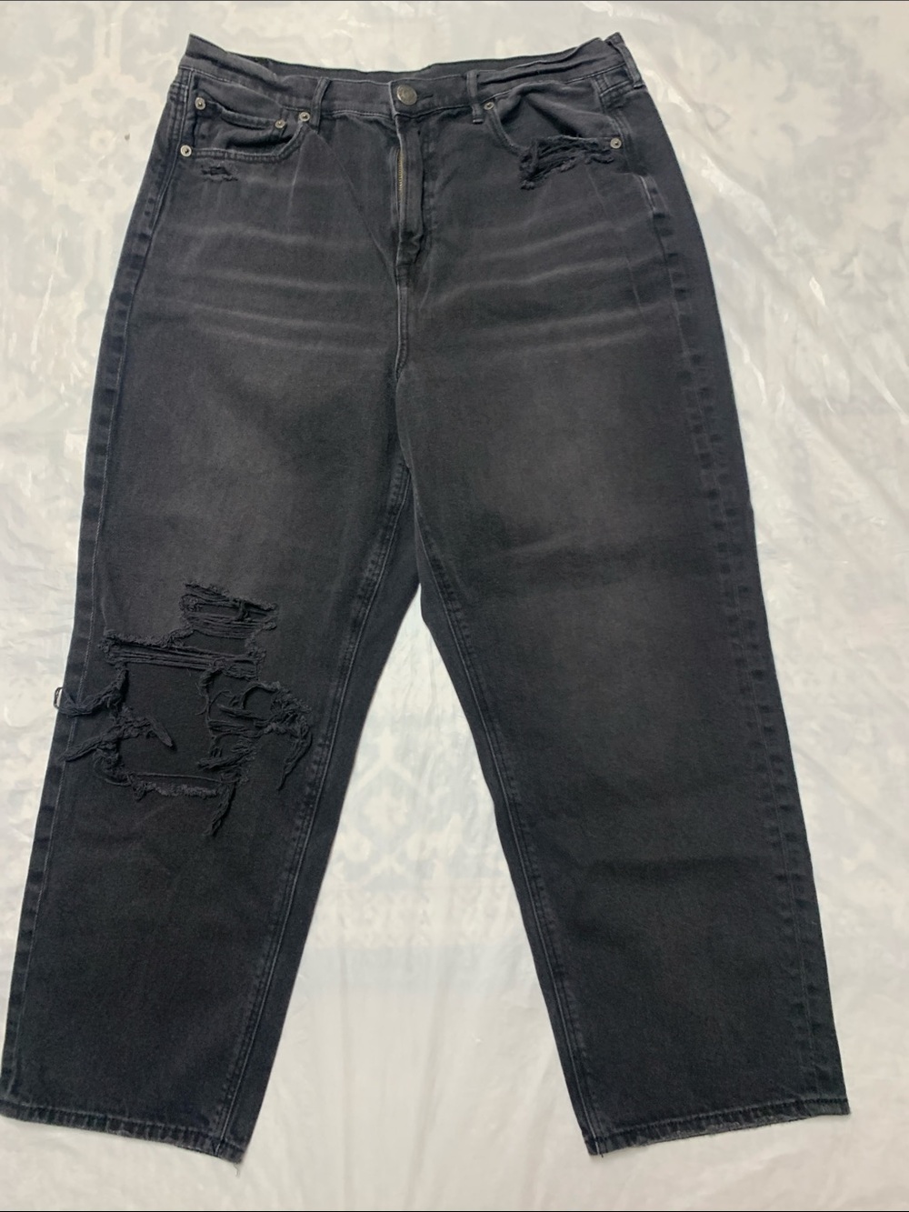 American Eagle Highest Rise 90s Boyfriend Jeans Black Size 16S